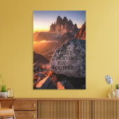 Laat Niets Anders Dan Voetafdrukken Achter Canvas Afdruk (Insitu (Woonkamer))