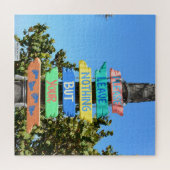 Laat niets anders over dan je voetafdruk legpuzzel (Horizontaal)