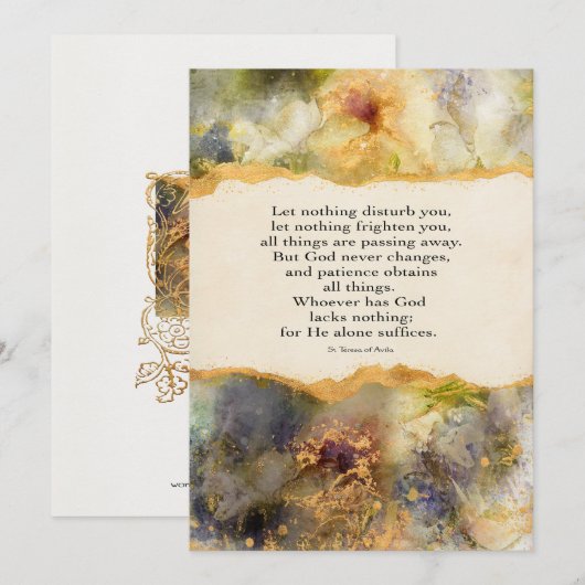 Laat Niets U Storen (Voorkant / Achterkant)