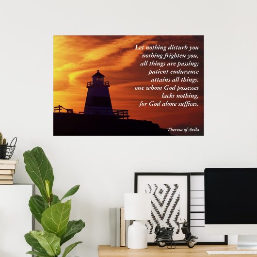 Laat niets u storen poster (Thuiskantoor)