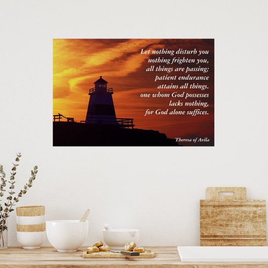 Laat niets u storen poster (Keuken)