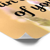 Laat nooit de droefheid van je verleden toe poster (Hoek)