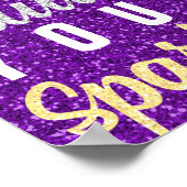 Laat nooit iemand je favoriete graaf uitwissen poster (Hoek)