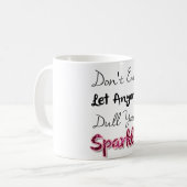 Laat nooit iemand je mond snoeren koffiemok (Voorkant links)