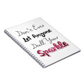 Laat nooit iemand je mond snoeren notitieboek (Rechterzijde)