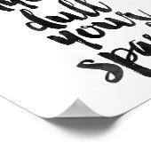 Laat nooit iemand je mond snoeren poster (Hoek)