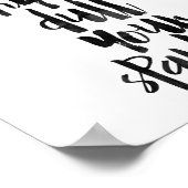 Laat nooit iemand je mond snoeren poster (Hoek)