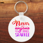 Laat nooit iemand je mond snoeren sleutelhanger (Voorkant)