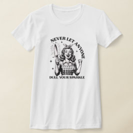 Laat nooit iemand je mond snoeren t-shirt