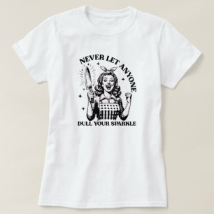 Laat nooit iemand je mond snoeren t-shirt