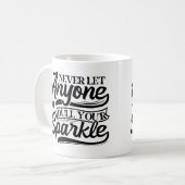 Laat nooit iemand je sprankel afstompen | Inspirer Koffiemok (Voorkant links)