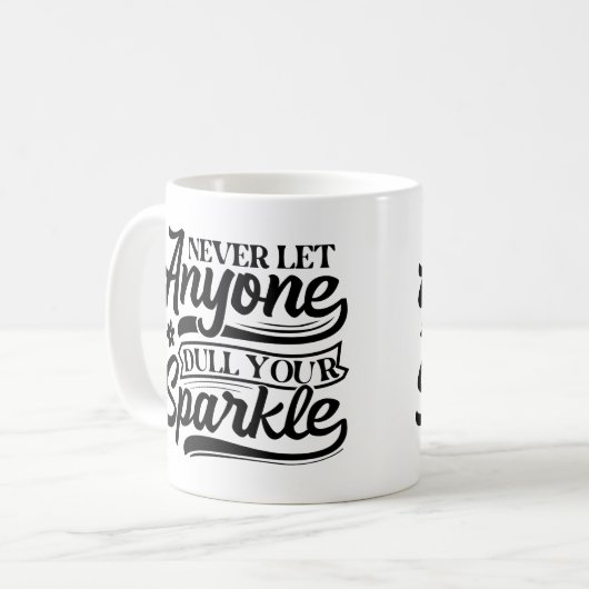 Laat nooit iemand je sprankel afstompen | Inspirer Koffiemok (Voorkant links)