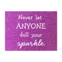 Laat nooit iemand je sprankelende Paarse glitter d