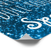 Laat nooit iemand je voordracht afsloot | Glitter Poster (Hoek)