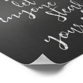 Laat nooit iemand uw Shine Quote sturen Poster (Hoek)