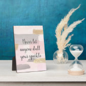 LAAT NOOIT IEMAND UW SPARKELCitaat VERLIEZEN Fotoplaat (Zijkant)