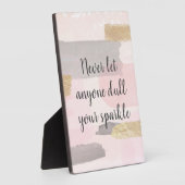 LAAT NOOIT IEMAND UW SPARKELCitaat VERLIEZEN Fotoplaat (Zijkant)