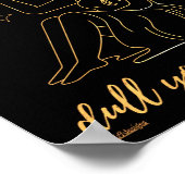 LAAT NOOIT IEMAND UW SPARKLE-inspirerend VERLATEN Poster (Hoek)