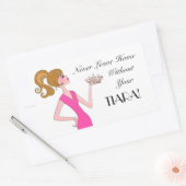 Laat nooit thuis zonder je Tiara! DIVA Stickers (Envelop)