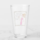 "Laat nooit thuis zonder je tiara!" Glas (Achterkant)