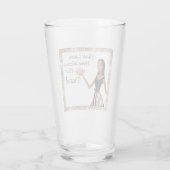 "Laat nooit thuis zonder je tiara!" Glas (Achterkant)