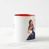 Laat nooit thuis zonder je TIARA! Two-Tone Coff Tweekleurige Koffiemok (Center)