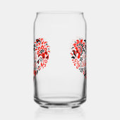 Laat Oekraïne met rust en hart Blikvorm Glas (Links)