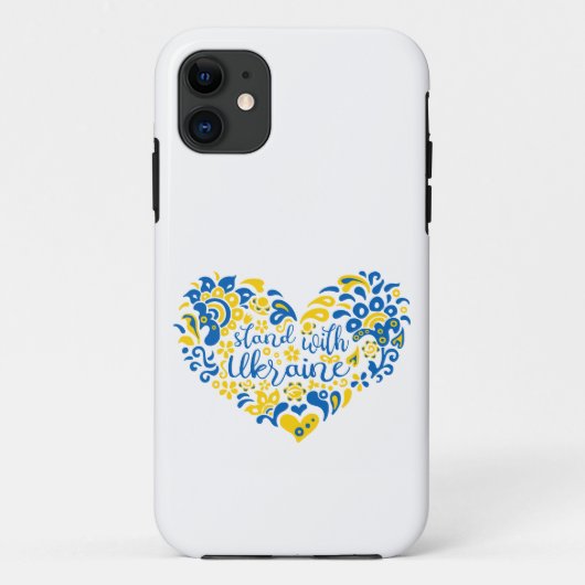 Laat Oekraïne met rust en hart Case-Mate iPhone Case (Achterkant)
