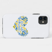 Laat Oekraïne met rust en hart Case-Mate iPhone Case (Achterkant (horizontaal))