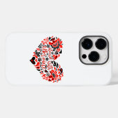 Laat Oekraïne met rust en hart Case-Mate iPhone Case (Achterkant (horizontaal))