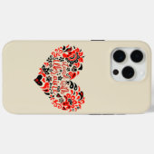 Laat Oekraïne met rust en hart Case-Mate iPhone Case (Achterkant (horizontaal))