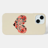 Laat Oekraïne met rust en hart Case-Mate iPhone Case (Achterkant (horizontaal))