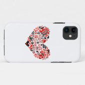Laat Oekraïne met rust en hart Case-Mate iPhone Case (Achterkant (horizontaal))