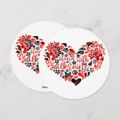 Laat Oekraïne met rust en hart Feestdagenkaart (Voorkant / Achterkant)