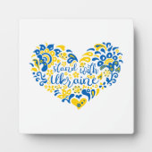 Laat Oekraïne met rust en hart Fotoplaat (Voorkant)