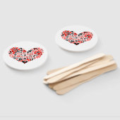 Laat Oekraïne met rust en hart Handwaaier (Niet-gemonteerd)