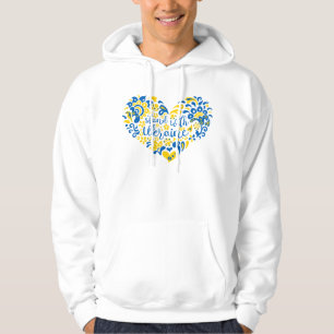 Laat Oekraïne met rust en hart Hoodie