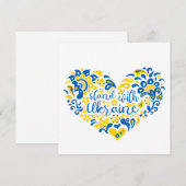 Laat Oekraïne met rust en hart Kaart (Voorkant / Achterkant)