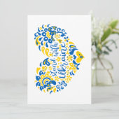 Laat Oekraïne met rust en hart Kaart (Staand voorkant)