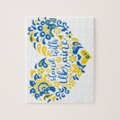 Laat Oekraïne met rust en hart Legpuzzel (Verticaal)