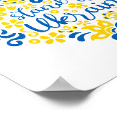 Laat Oekraïne met rust en hart Poster (Hoek)