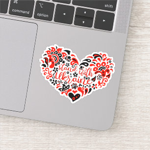 Laat Oekraïne met rust en hart Sticker