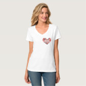 Laat Oekraïne met rust en hart T-shirt (Voorkant volledig)