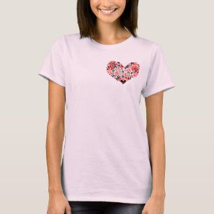Laat Oekraïne met rust en hart T-shirt