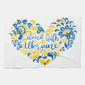 Laat Oekraïne met rust en hart Theedoek (Horizontaal)