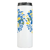 Laat Oekraïne met rust en hart Thermosbeker (Achterkant)