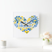 Laat Oekraïne met rust en hart Vierkante Klok (Huis)