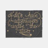 Laat ons avonturen hebben fleece deken (Voorkant (Horizontaal))