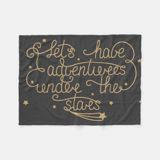 Laat ons avonturen hebben fleece deken (Voorkant (Horizontaal))