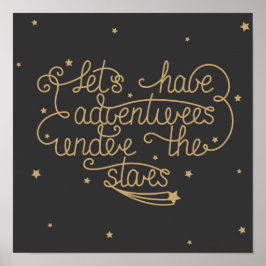 Laat ons avonturen hebben poster